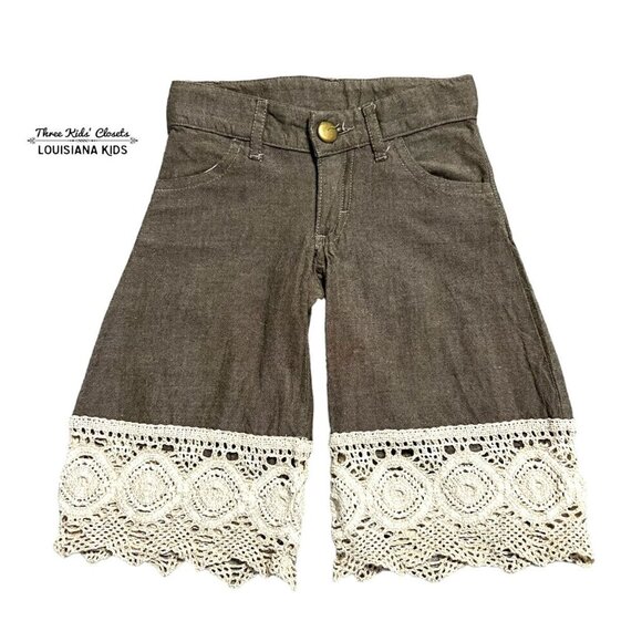 Persnickety Other - Persnickety 12m Brown Lace Detail Pants
